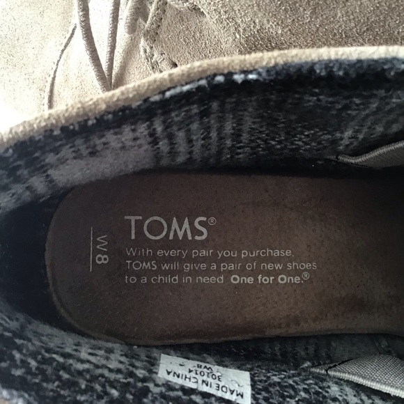 Toms Suede Desert Wedge Booties Size 8 - Picture 3 of 13